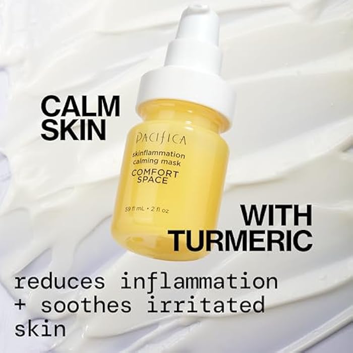 Pacifica Comfort Space Calming Face Mask for Sensitive Skin, Redness Relief Hydrating Facial Mask with Azelaic Acid & Turmeric, Soothes Irritation & Dryness, Vegan Skincare, 2 Fl Oz - Image 3