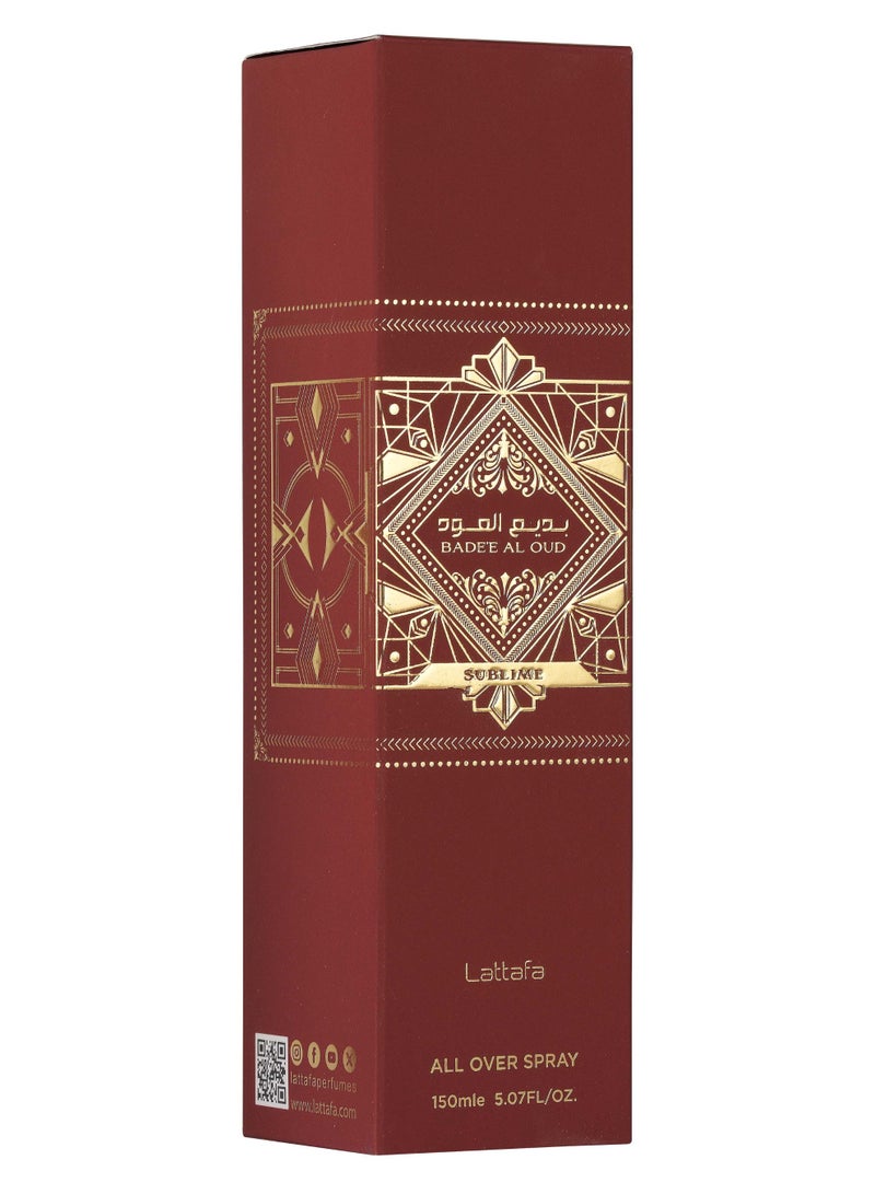 Lattafa Badee Al Oud Sublime All Over Spray EDP 150 ml - Image 3