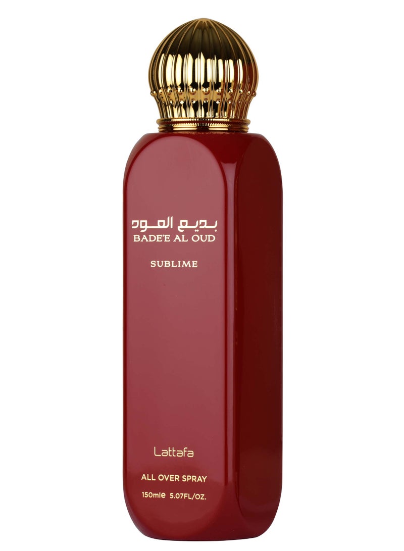 Lattafa Badee Al Oud Sublime All Over Spray EDP 150 ml - Image 1