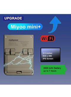 Miyoo Miyoo Mini Plus Handheld Game Console, with Dedicated Storage Case, 3.5 Inch IPS 640x480 Screen, 64G/128G TF Card with 10,000+ Games, 3000mAh 7+Hours Battery, Support Wireless Network (Grey 128G)  - Image 2