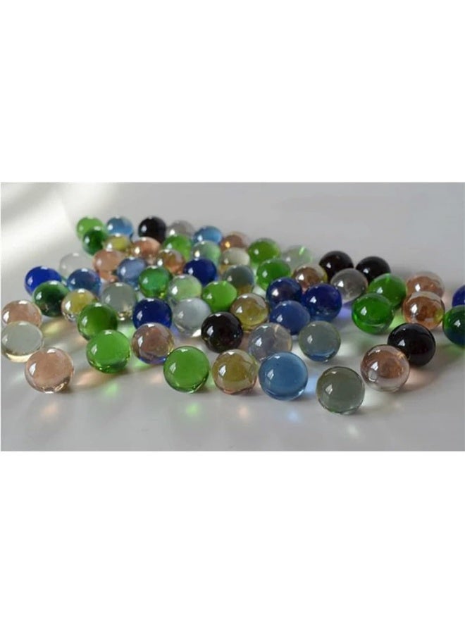melfi 75Pcs White/Glass Marbles Fun Retro Toys For Kids Round Marble Beads Bouncing Ball Pat Toys I Variety Of Patterns For Crafting, Party Favors And House Decor - Image 2
