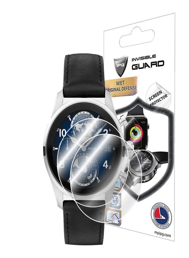IPG for Montblanc Summit 3 Smart Watch Screen Protector (2 Units) Invisible Ultra HD Clear Film Anti Scratch Guard-Smooth/Self-Healing/Bubble -Free for Summit 3 - Image 1
