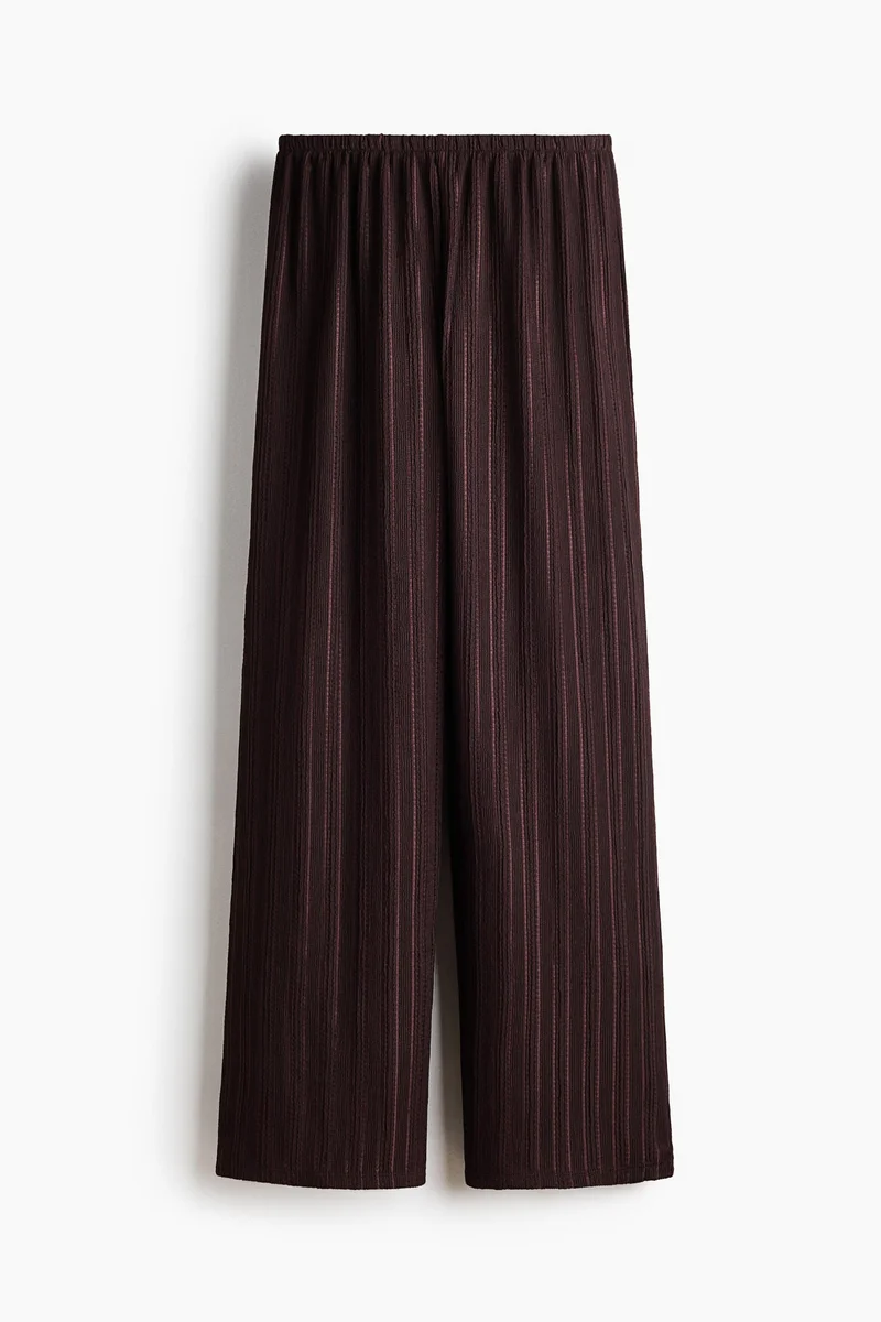 H&M Crinkled pull-on trousers