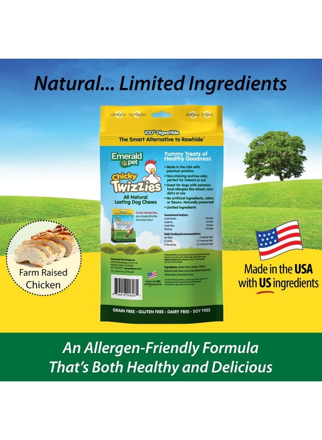 إميرالد بيت حلوى تويزيز للكلاب من إيميرالد بت، خالية من الجلد الخام، سهلة الهضم بنسبة 100%، مصنوعة في الولايات المتحدة الأمريكية، عبوة متعددة من تشيكي تشيكن، مقاس 9 - Image 4