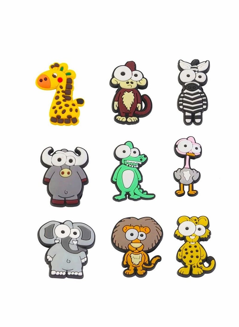 Captaintech Fridge Refridge Magnets Set, 9 Pcs Cute Fridge Magnets Animals Whiteboard Magnets Set, Funny Office Notice Message for Kids Activity Home Kitchen Decoration Accessories Travel Souvenirs - Image 1