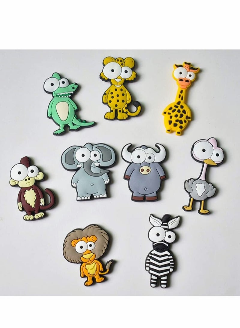 Captaintech Fridge Refridge Magnets Set, 9 Pcs Cute Fridge Magnets Animals Whiteboard Magnets Set, Funny Office Notice Message for Kids Activity Home Kitchen Decoration Accessories Travel Souvenirs - Image 2