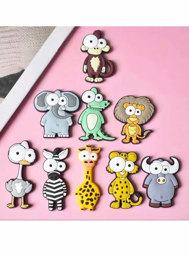 Captaintech Fridge Refridge Magnets Set, 9 Pcs Cute Fridge Magnets Animals Whiteboard Magnets Set, Funny Office Notice Message for Kids Activity Home Kitchen Decoration Accessories Travel Souvenirs - Image 3