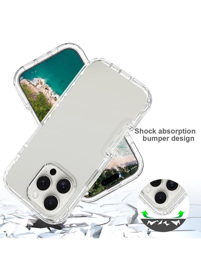 S-TOP Case For iPhone 16 Pro Max Shockproof Clear Gradient PC + TPU Phone Case - Image 3