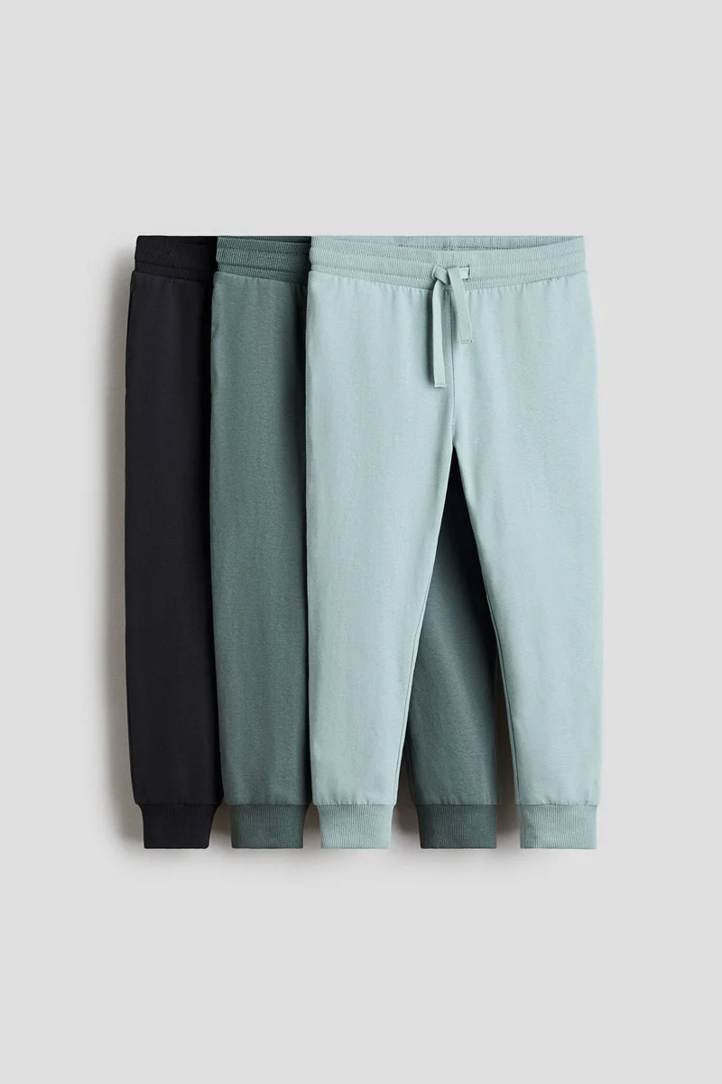 H&M 3-pack cotton joggers