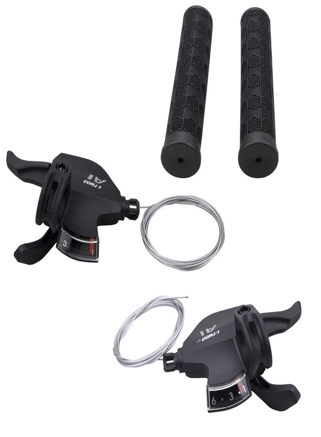 WEEROCK Bike Shifter Lever 18 Speeds 3X6 Thumb Gear Shift Lever for Mountain Bicycle - Image 1
