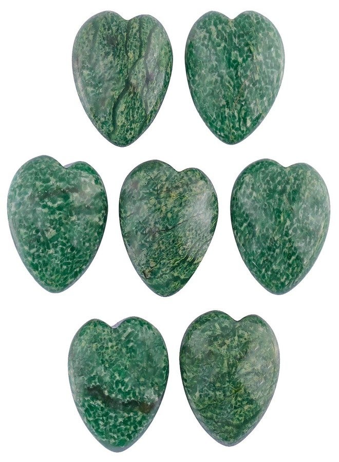 Rockcloud Healing Crystal African Jade Heart Love Carved Palm Worry Stone Chakra Reiki Balancing, 0.59 inch, Pack of 10 - Image 3