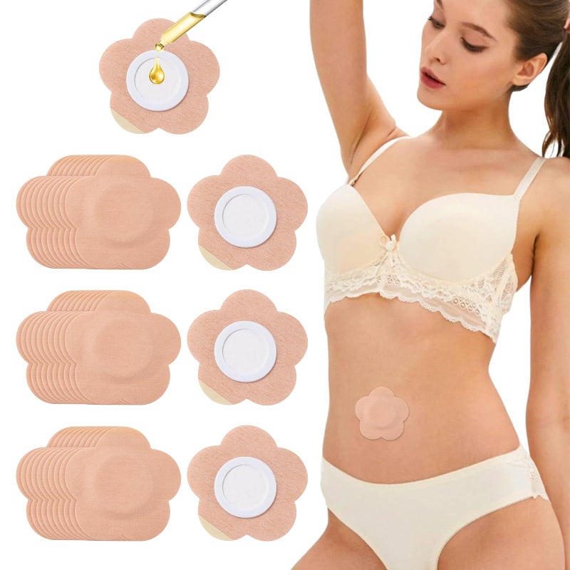 Jconly 100PCS Castor Oil Patches, FDA/MDR Certified Carrier Patches for Castor Oil | Medical-Grade Self-Adhesive Pads | Belly Button Patch for Caster Oil, Portable Breathable Anti Leakage Anti-Slip No Wash - Image 1