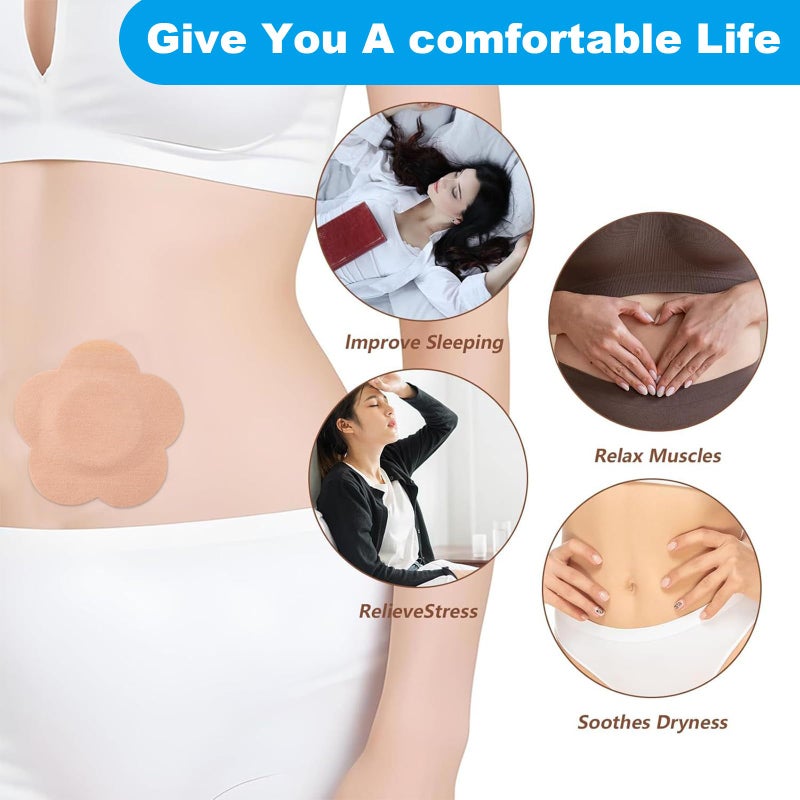 Jconly 100PCS Castor Oil Patches, FDA/MDR Certified Carrier Patches for Castor Oil | Medical-Grade Self-Adhesive Pads | Belly Button Patch for Caster Oil, Portable Breathable Anti Leakage Anti-Slip No Wash - Image 3