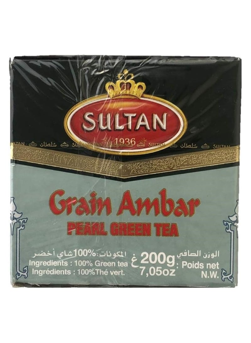 Sultan Grain Ambar Pearl Green Tea 200 G - Image 1