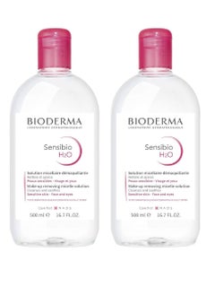 Bioderm Bioderma Créaline H2O Solution Micellaire Démaquillante Peaux Sensibles - 500 ml (Lot de 2)  - Image 1