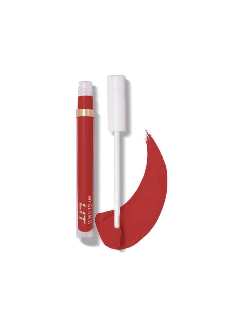 MyGlamm Liquid Matte Lipstick Red  3 ml  With Moringa Oil  12HR Long lasting Lipstick   Cruelty Free Matte Lipstick - Image 1