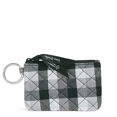 Vera Bradley Women's Cotton Zip ID Case Wallet, Kingbird Plaid, One Size - Image 5