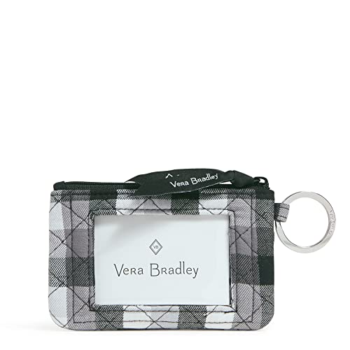 Vera Bradley Women's Cotton Zip ID Case Wallet, Kingbird Plaid, One Size - Image 3