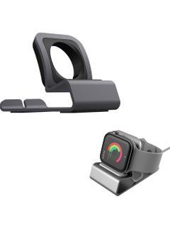 Charger Stand for Apple Watch 45mm 41mm 44mm 40mm 42mm 38mm iWatch Series 8 SE2 7 SE 6 5 4 3 2 1, Desktop Aluminum Holder for Apple Watch Charging Stand Dock Supports Nightstand Mode