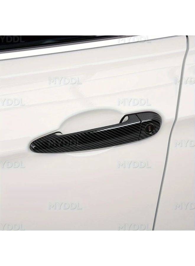 Carbon Fiber Car Door Handle Cover Trim Decal Sticker Black For BMW E87 F20 F22 F23 E90 E92 E93 F30 F34 F35 F32 F33 F36 F21 F80 F82 F83 E84 E70 E71 F25 F26 X1 X3 X4 X5 X6 M3 M4 - Image 4
