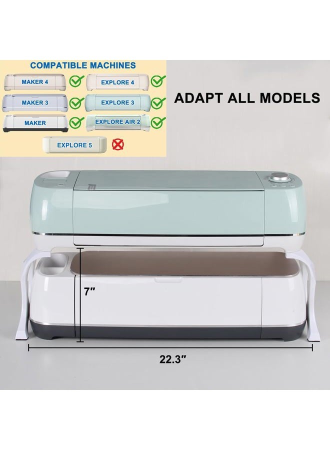 LOPASA 7'' Stand Legs Compatible with Cricut Maker 3/ Maker/Explore 3/ Explore Air 2, Cricut Accessories for Double Machine Organization and Storage, Cutting Machine Organizer for Save Space - Image 2