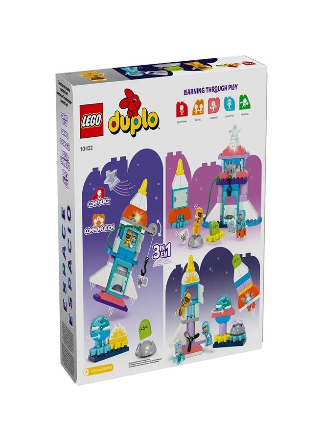 LEGO - Dulpo 3 in 1 Space Shuttle Adventure 58 Pieces - 10422