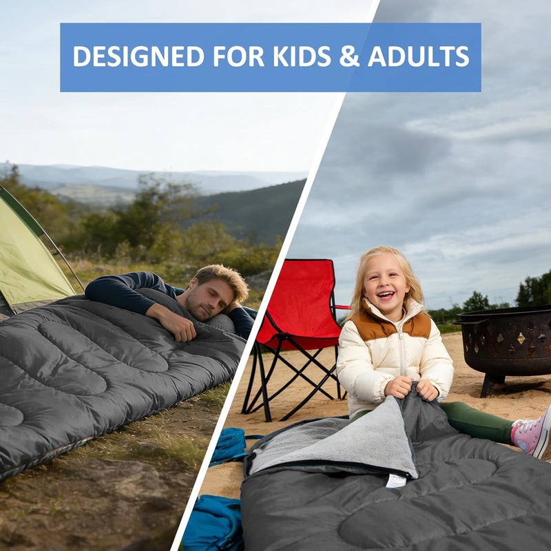 oaskys Camping Sleeping Bag - 3 Season Warm & Cool Weather - Summer Spring Fall Lightweight Waterproof for Adults Kids - Camping Gear Equipment, Traveling, and Outdoors - Image 5