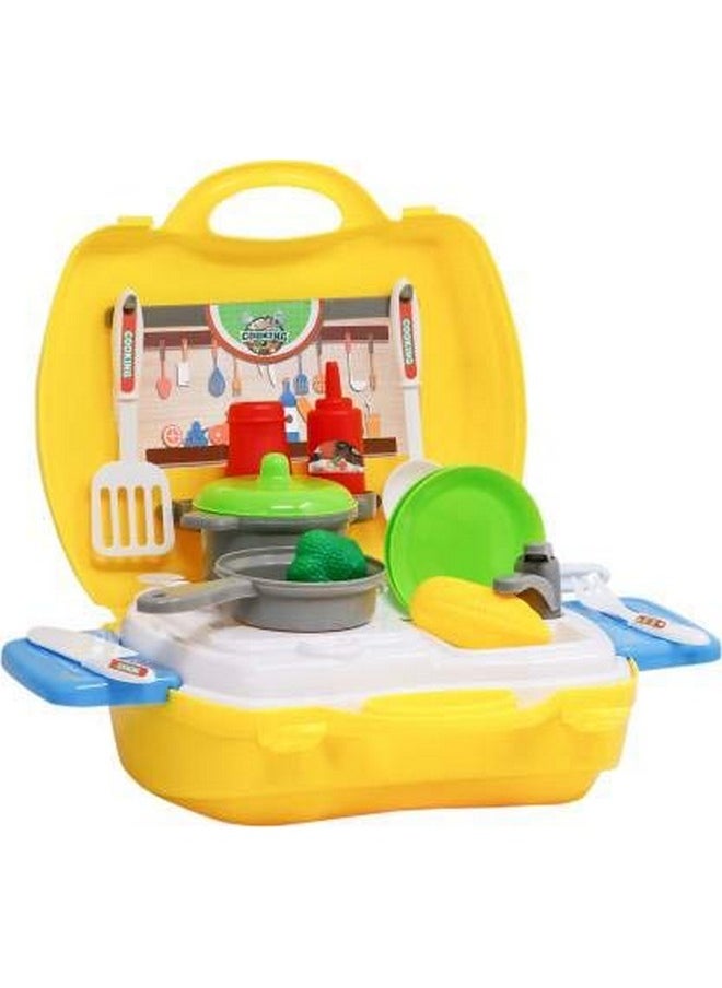 Ekta - Ekta Kitchen Cooking Set of 26 Pcs | Ultimate Kids Kitchen Set Chef Bring Along Kitchen for Girls Suitcase Set (Kitchen Play Set) - Image 1