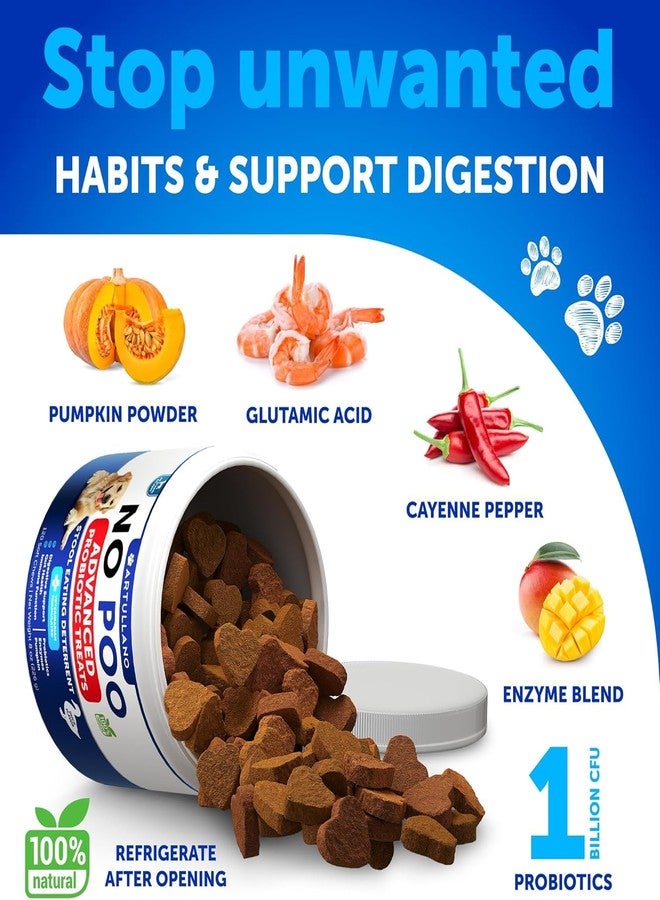 Artullano No Poo Chews for Dogs, Puppy - Coprophagia Stool Eating Deterrent - Prevent Dog from Eating Poop - Stop Eating Poop Treats with Probiotics & Enzymes - Immune, Digestive, Gut Health Support Supplement - Image 4