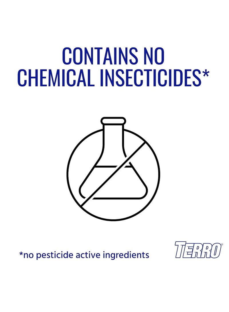 Terro مصيدة الذباب المغناطيسية القابلة لإعادة الاستخدام TERRO T380 للاستخدام الخارجي - قاتل ذباب خالٍ من السموم ومصيدة مع طُعم