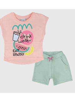 "Eat Healthy" 2-Piece Outfit Set