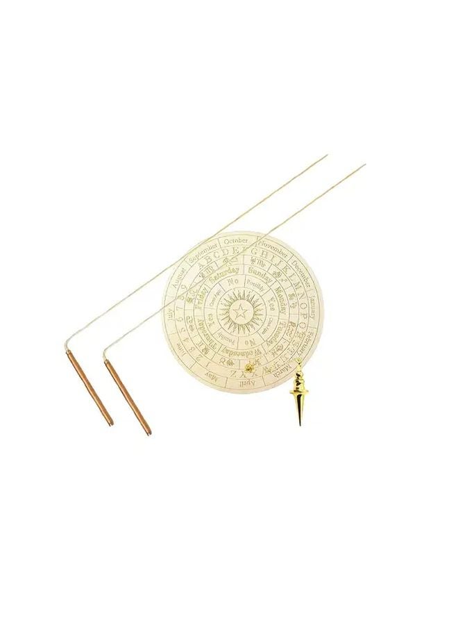 Model A Solid Copper Brass Dowsing Rods Pendulum Mat For Spiritual Energy Ghost Hunting - Image 1