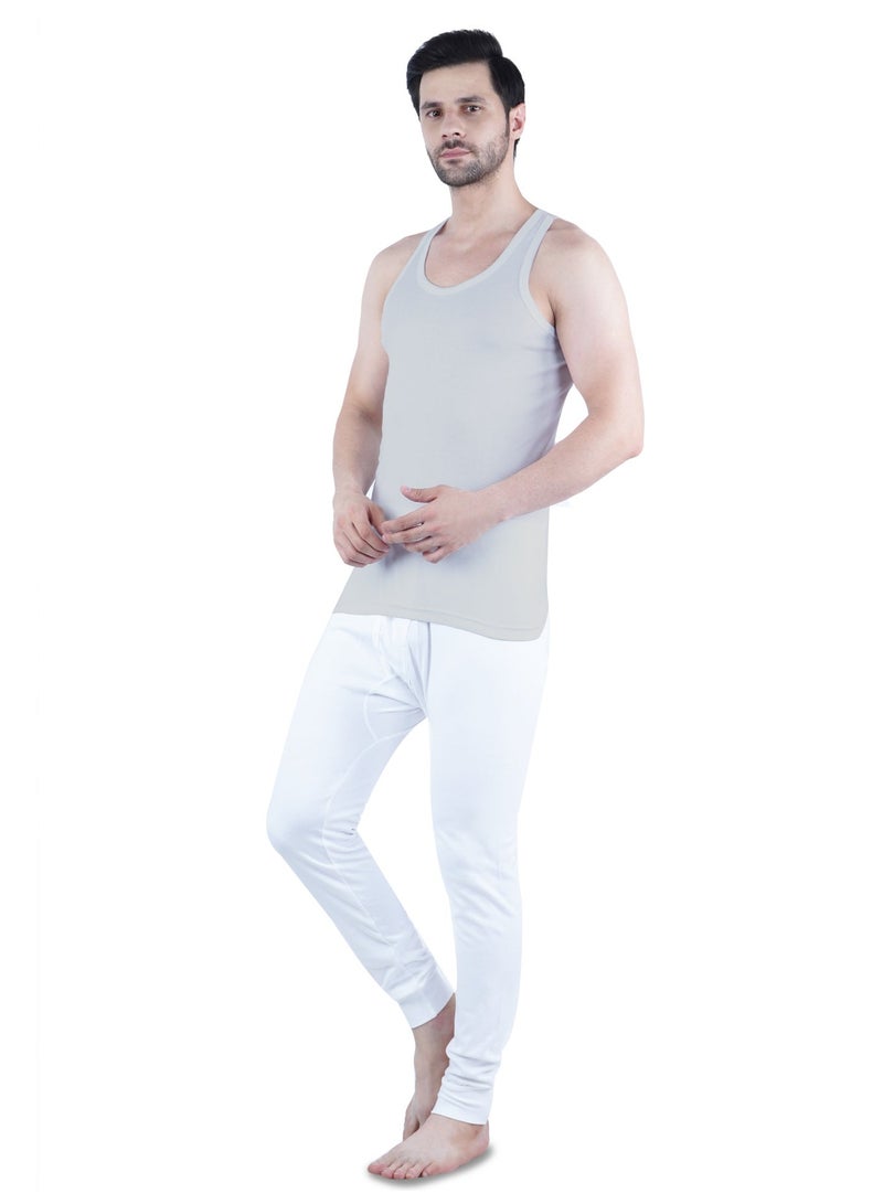 WHITE LEAF Men's Tank Top Vest 3PCS Pack – 100% Combed Cotton Breathable Sleeveless Innerwear, BK/GYM/NV - Image 5