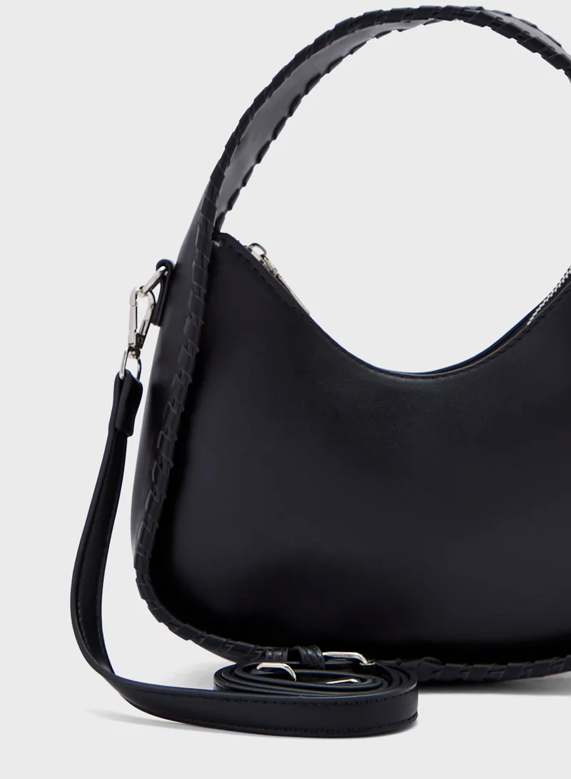 Ginger Stitch Detail Satchel Bag