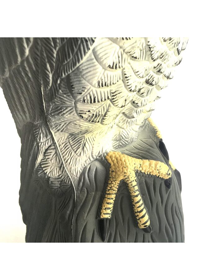 فزاعة طيور على شكل صقر قرني مزيف، واقيات طاردة للطيور للحدائق، طارد طبيعي للآفات، فزاعة غوفر، تمثال حديقة، مصباح ستروب لطرد السناجب في العلية - Image 3