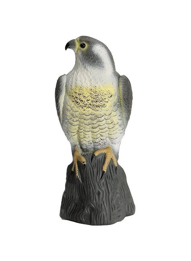 فزاعة طيور على شكل صقر قرني مزيف، واقيات طاردة للطيور للحدائق، طارد طبيعي للآفات، فزاعة غوفر، تمثال حديقة، مصباح ستروب لطرد السناجب في العلية - Image 1