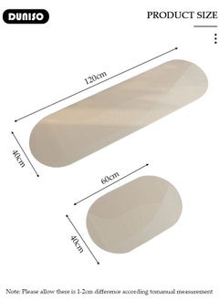 DUNISO 2 PCS  Kitchen Mats and Rugs Set , Non Slip Heavy Duty Standing Mat, Quick Dry Diatom Mud Floor Mat,  Extra Soft and Absorbent Floor Mats for  Kitchen, Bath, Office, Laundry(40*60cm+40*120cm)  - Image 4