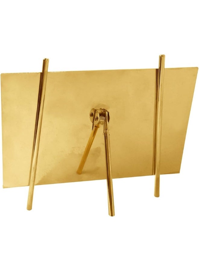 Isaac Jacobs 4x6 Gold Magnetic Acrylic Metal Easel Frame (4x6 Horizontal) (Gold) - Image 4