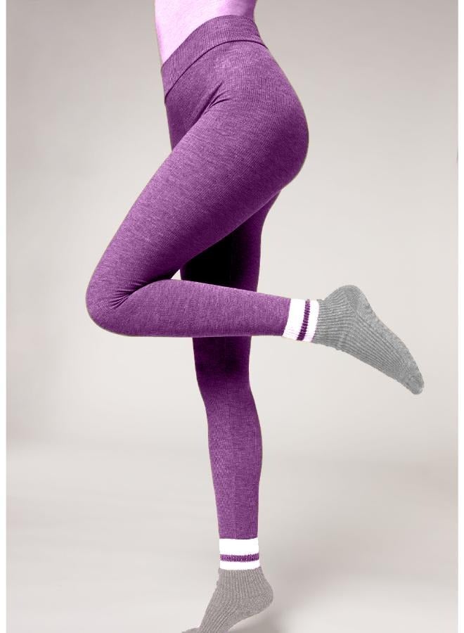 High Waist Designer  Shapewear Custom Leggings with Cashmere for Women KU964  - Image 3