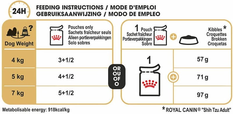 ROYAL CANIN رويال كانين طعام رطب سلالة شيه تزو عبوات 12x85غ تغذية صحية للسلالة طعام للكلاب - Image 4