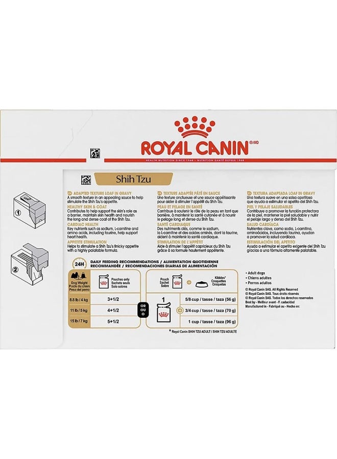 ROYAL CANIN رويال كانين طعام رطب سلالة شيه تزو عبوات 12x85غ تغذية صحية للسلالة طعام للكلاب - Image 5
