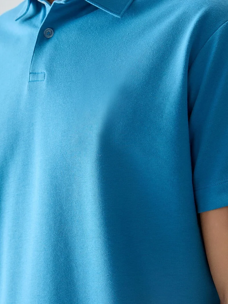 تومي لايف TOMMY Oversized Polo Collar T-Shirt
