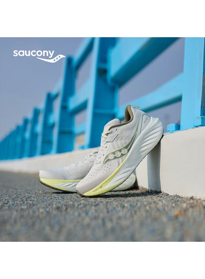 Saucony Men's Victory 22 Running Shoes, Shawn Yue's Same Style, Cushioned And Comfortable, Grey-green, Size 41 - Image 1