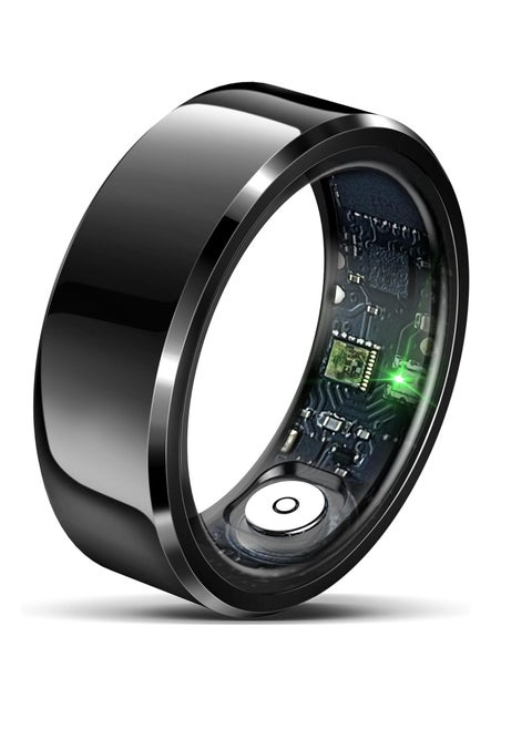 Smart Rings for Men Health Ring Heart Rate Monitor Sleep Monitor Smart Fitness Tracker for Women Gesture Control Photography Step Counter Compatible with iOS Android Phones（ #11/2.543in）