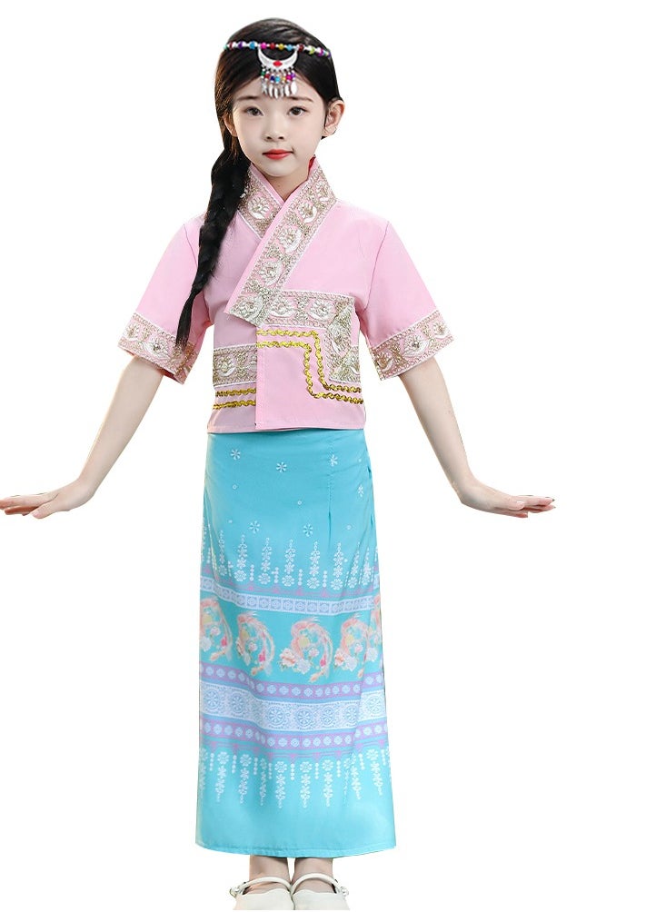 Al Aoyama Chinese Girls Top Skirt Dress Clothing headwear Outfit 3 pcs SET  - Image 1