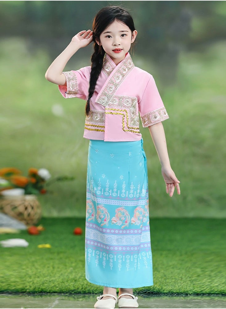 Al Aoyama Chinese Girls Top Skirt Dress Clothing headwear Outfit 3 pcs SET  - Image 2