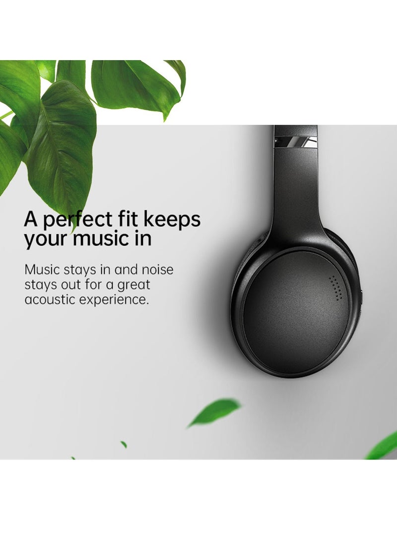 fingertime - ANC Wireless Bluetooth Headset, Over-Ear Active Noise Reduction with Low Delay Game Mode for Gaming - Image 1