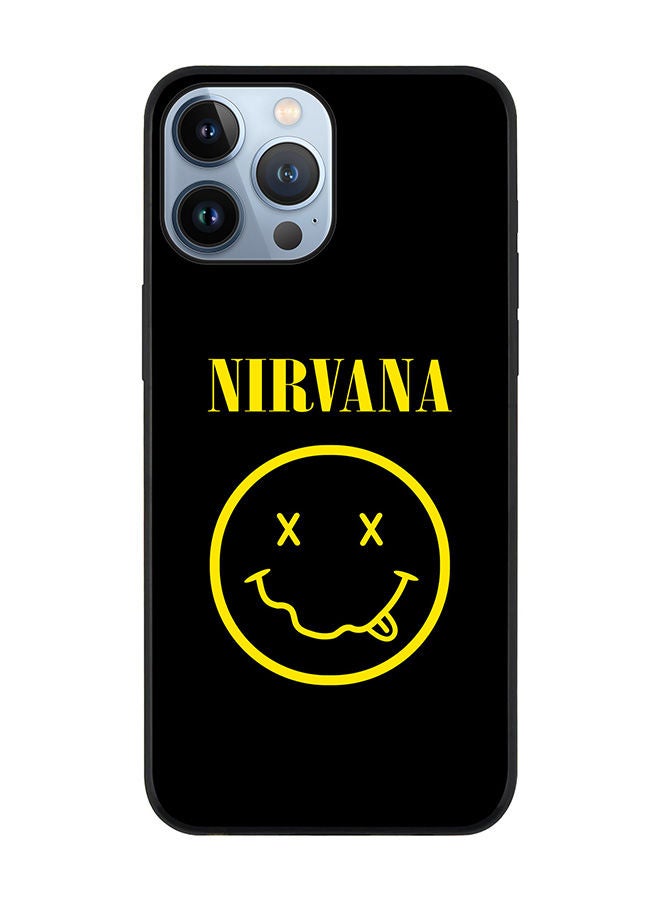 Stylizedd Rugged Black edge case for Apple iPhone 13 Pro Max Slim fit Soft Case Flexible Rubber Edges Anti Drop TPU Gel Thin Cover - Nirvana - Image 1