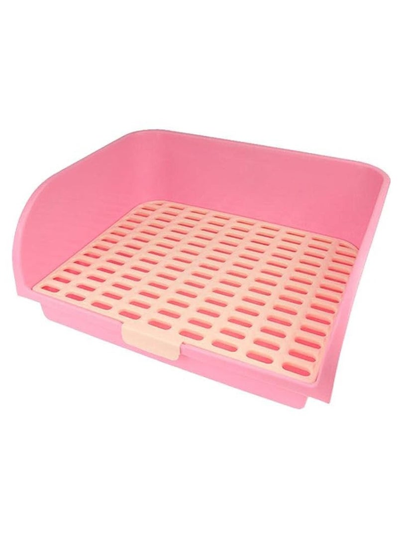 مرحاض أرنب، شينشيلا كبيرة للنمس، مرحاض مربع، مريح للتنظيف، مريح، مثالي للأرانب الكبيرة، حجم كبير، مثبت على الحائط، قابل للغسل - Image 1