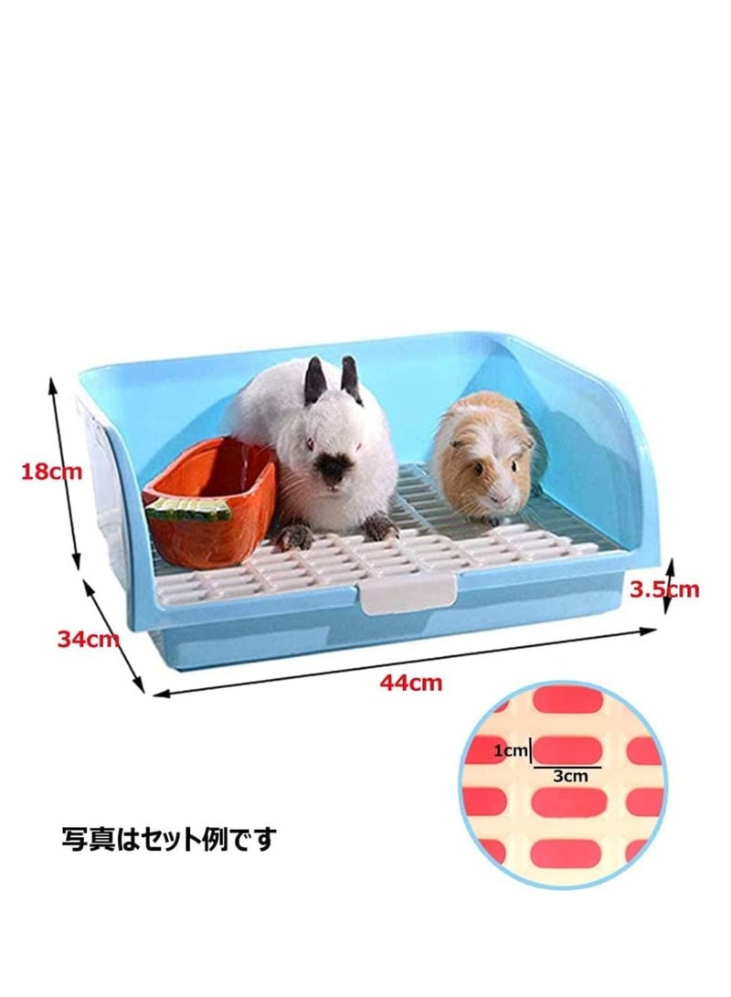 مرحاض أرنب، شينشيلا كبيرة للنمس، مرحاض مربع، مريح للتنظيف، مريح، مثالي للأرانب الكبيرة، حجم كبير، مثبت على الحائط، قابل للغسل - Image 2